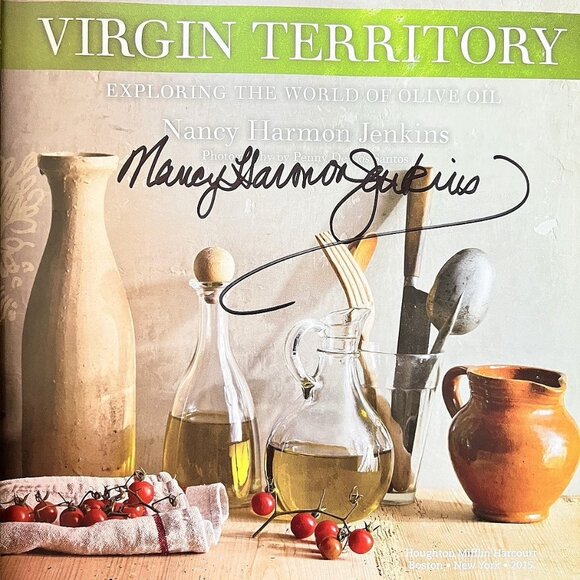 Cookbook Virgin Territory The World Of Olive Oil Nancy H. Jenkins Signed Recipes - Picture 5 of 16